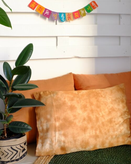 Housse de coussin en soie
