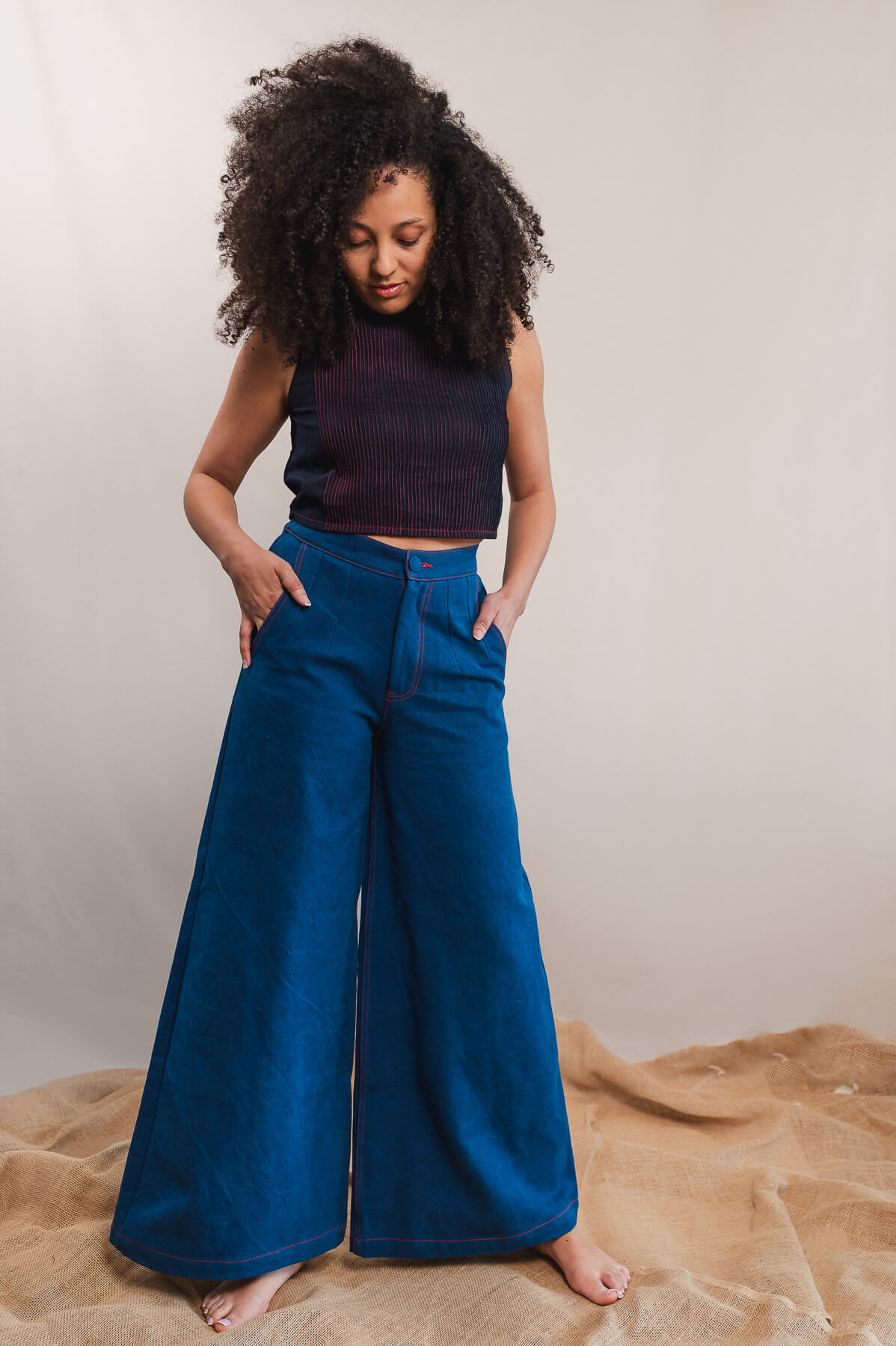 Pantalon Jane denim indigo