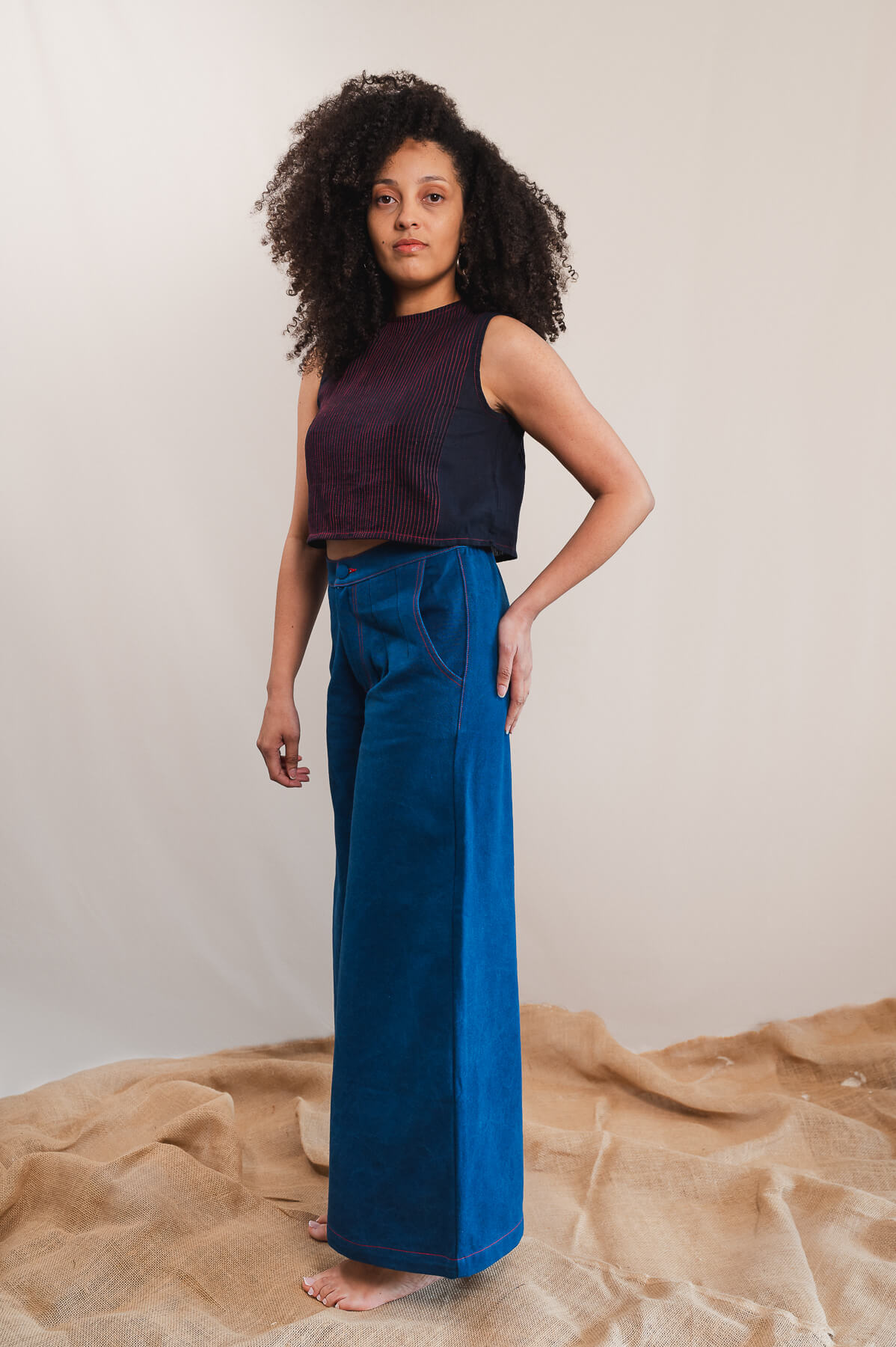 Pantalon Jane denim indigo