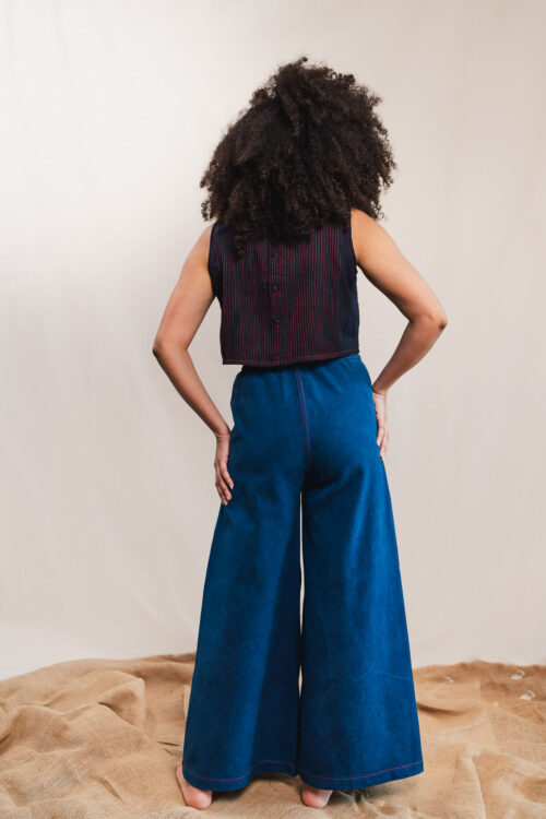 Crop top INNA en coton soie