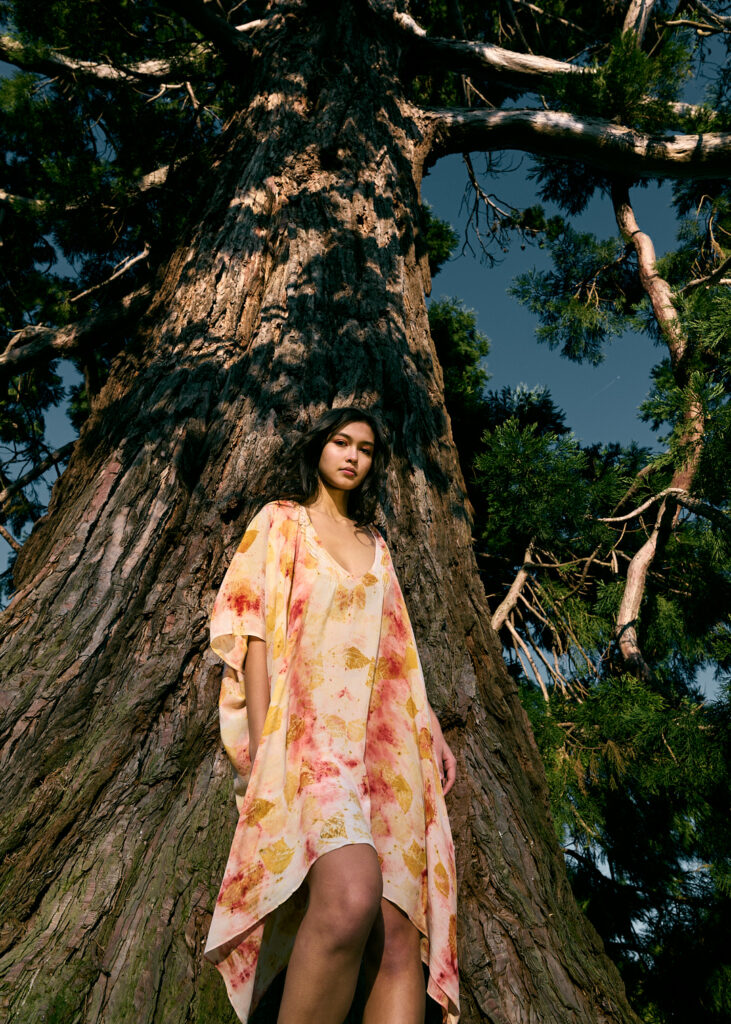 Robe Zoé impression végétale