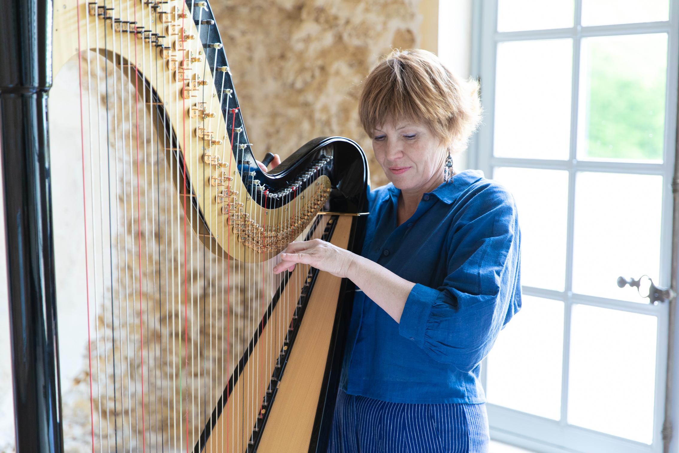 Chemise en teinture naturelle indigo