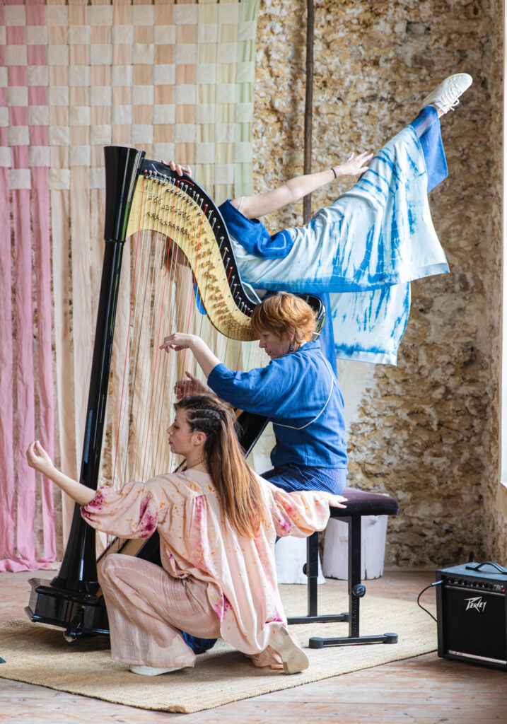 Collection femme vêtement en teinture naturelle indigo et avocat Fâme sauvage