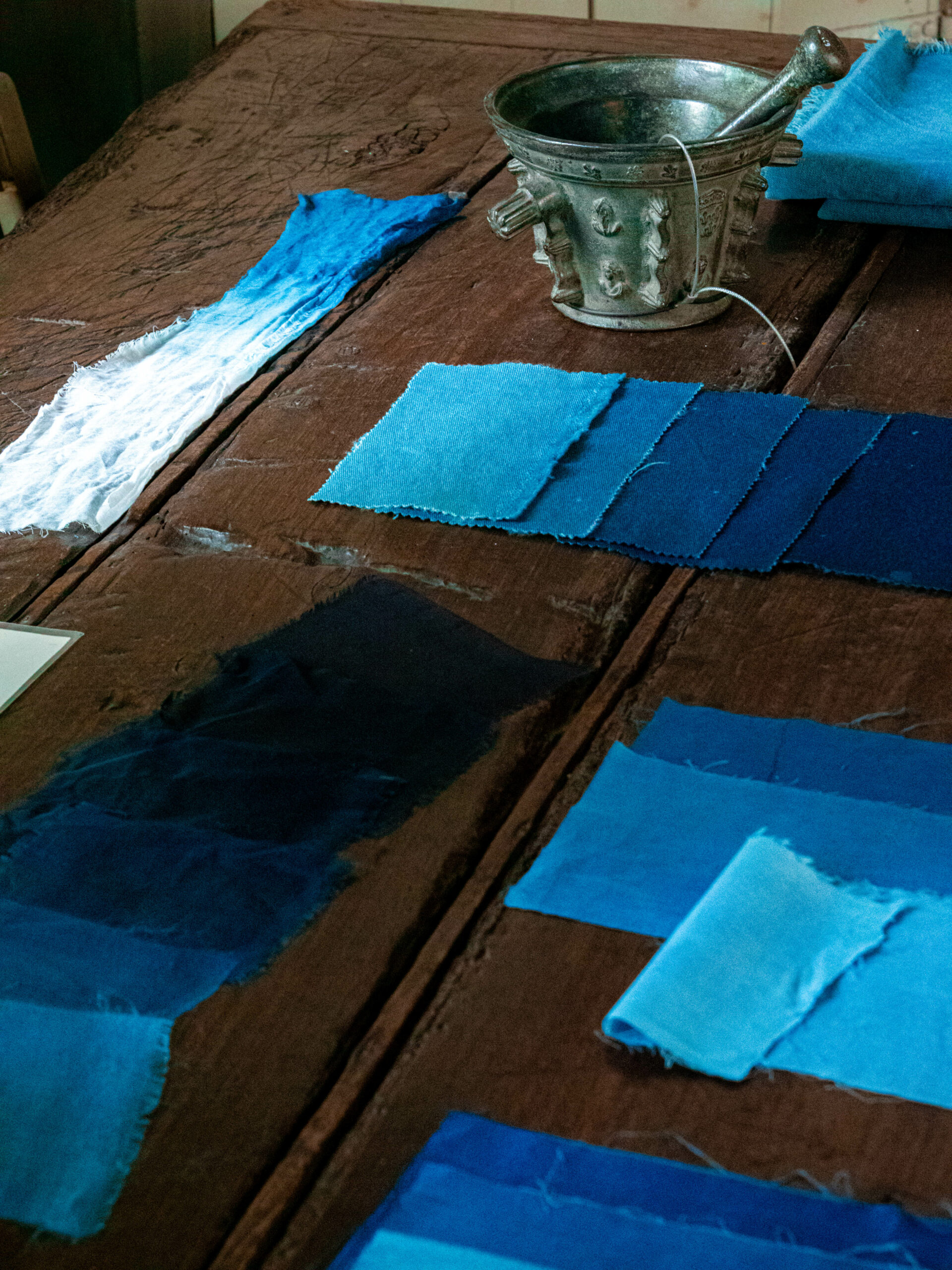 Indigo échantillons