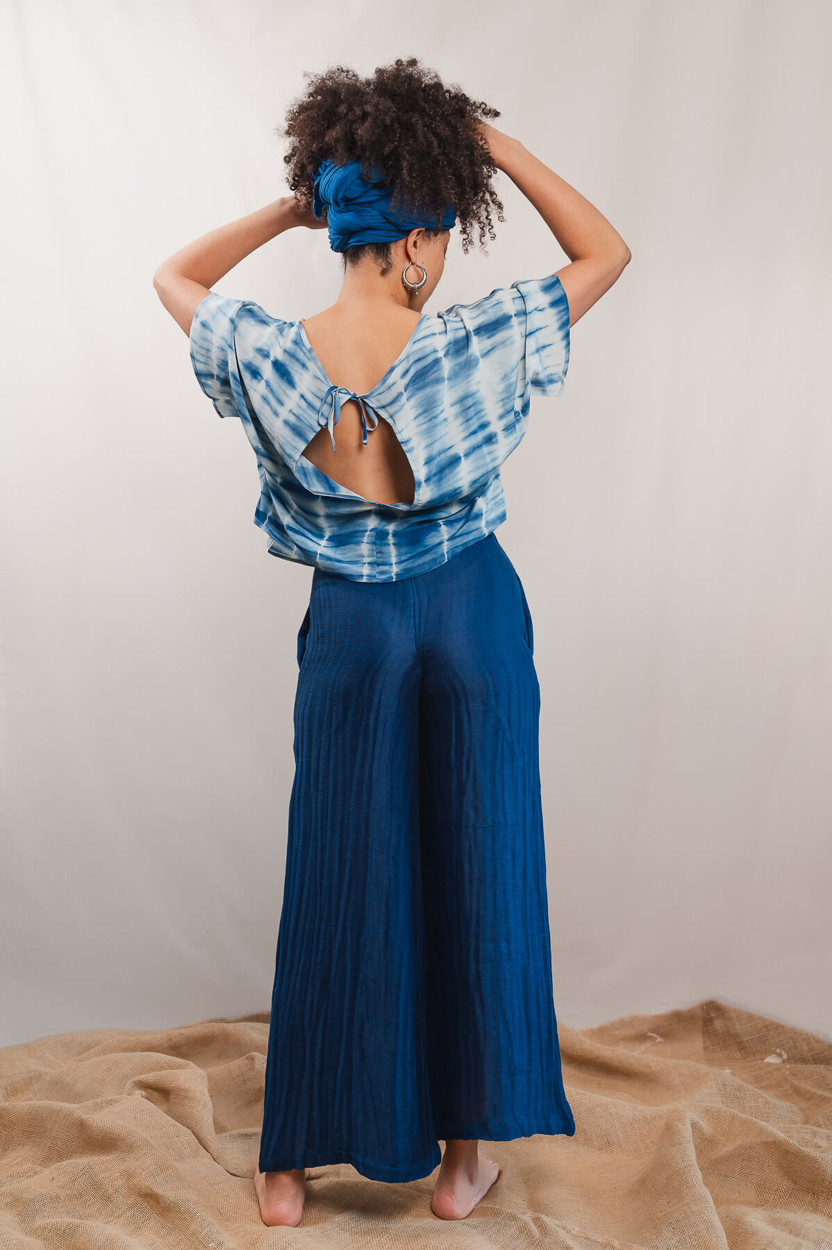 Pantalon ample Cleo minuit