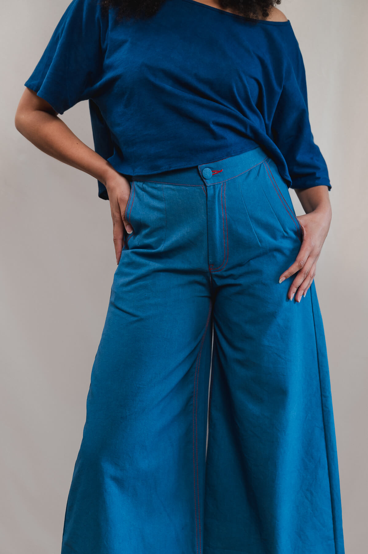 Pantalon flare toile Jane