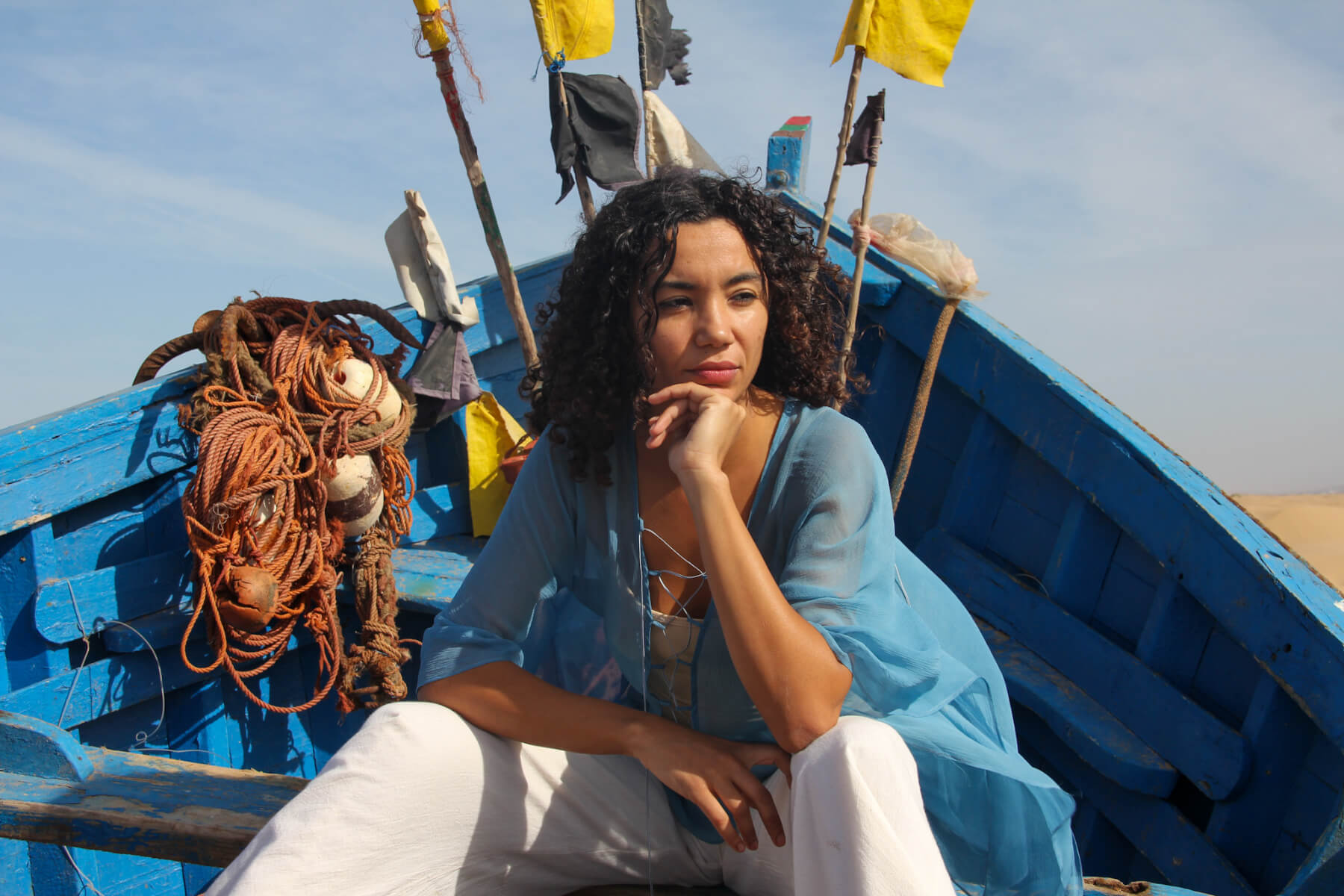 Collection Kosmic Blues indigo tunique Nina